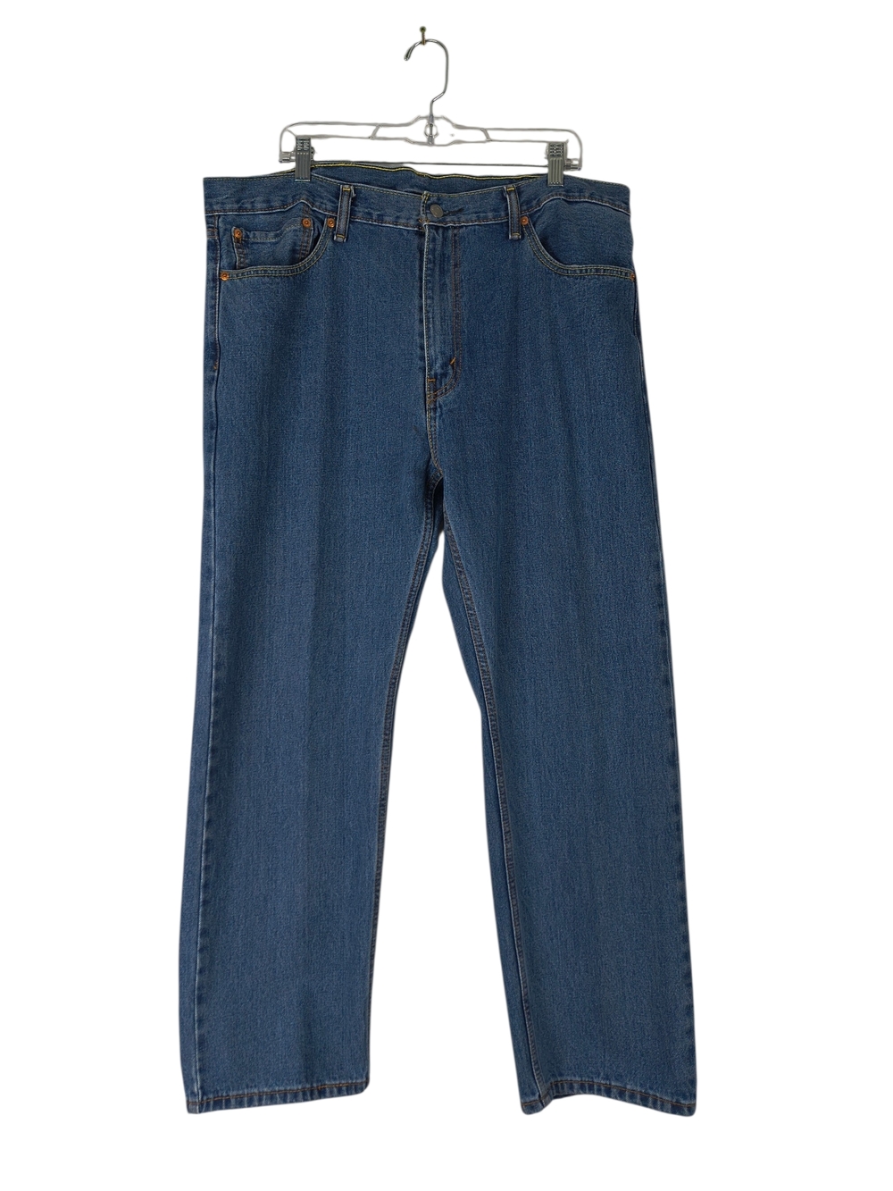 Levi's Jeans 505 Mens 40x30 Blue Regular Fit Straight Leg 5 Pockets Denim